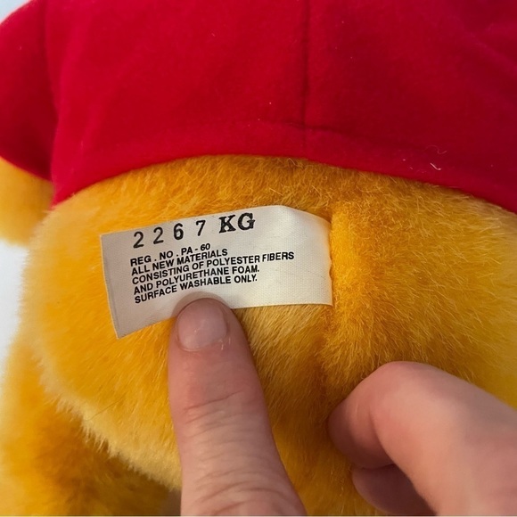 🎯3/$10 Disney Mattel 1994 Winnie the Pooh Plush - Picture 7 of 7